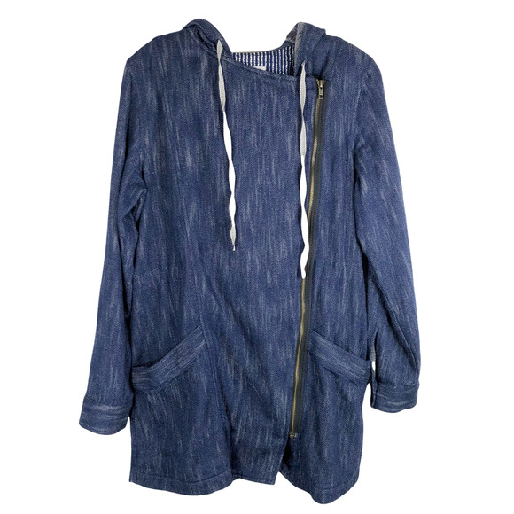 Cabi Medium Adventure Anorak Hooded Chambray Jacket Love Carol Collection GH - Picture 1 of 10